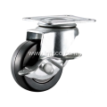 2 inch Light Duty Side Brake Rubber Casters